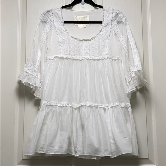 - Karta Mini Dress, 100% cotton with Lace. Sz Xsm - Picture 1 of 8